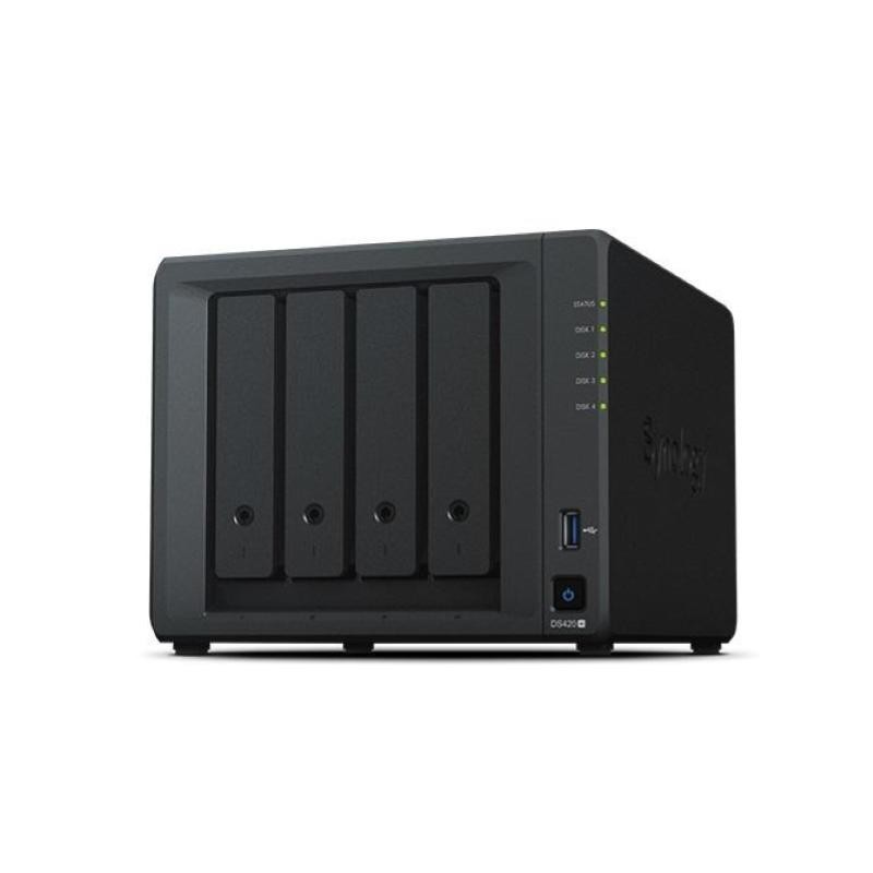 SYNOLOGY DS420+ NAS CHASSIS DESKTOP CELERON J4025 2GHZ RAM 2GB-4BAY HDD/SSD 2.5/3.5 COLORE NERO