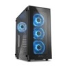 SHARKOON TG5 MIDDLE TOWER VETRO TEMPERATO NO POWER LED BLUE