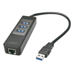 LINDY ADATTATORE USB 3.0 GIGABIT ETHERNET E HUB