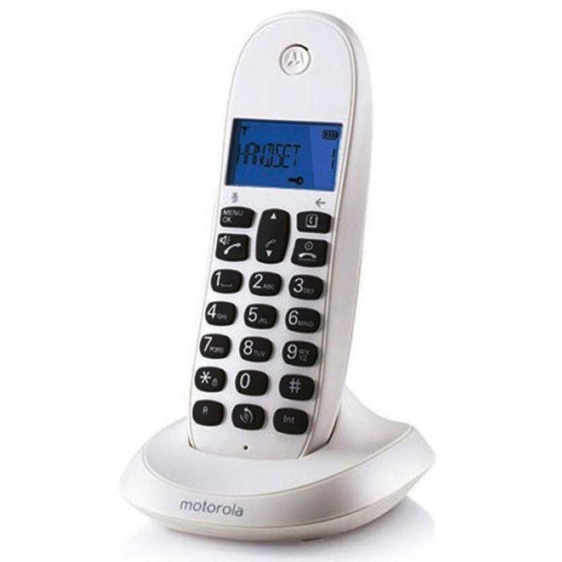 MOTOROLA TELEFONO CORDLESS INALAMBRICO C1001 BIANCO