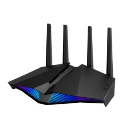ASUS ROUTER RT-AX82U, AX5400 DUAL BAND WIFI 6 GAMING ROUTER, WIFI 6 802.11AX, MOBILE GAME MODE, AIPROTECTION, MESH WIF, AURA RGB