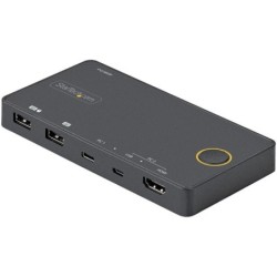 STARTECH.COM SWITCH KVM IBRIDO USB-A + HDMI E USB-C A 2 PORTE