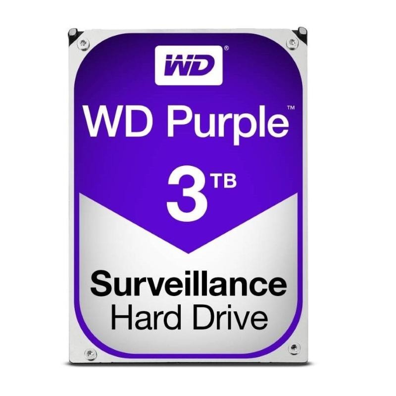 WD WD30PURZ PURPLE SURVEILLANCE HDD 3 TB INTERNO 3.5 SATA 6GB/S 5400 RPM 64 MB