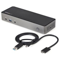 STARTECH.COM DK31C3HDPDUE USB-C E USB-A DOCK DOCKING STATION UNIVERSALE TRIPLO MONITOR DISPLAYPORT E HDMI 4K 60HZ 85W POWER DELI