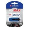 VERBATIM PEN DRIVE V3 MAX STORE`N`GO 64GB USB3.0 (49807) BLU