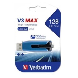 VERBATIM PEN DRIVE V3 MAX STORE`N`GO 128GB USB3.0 (49808) BLU