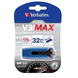 VERBATIM PEN DRIVE V3 MAX STORE`N`GO 32GB USB3.0 (49806) BLU