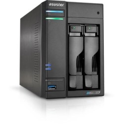 ASUSTOR AS6602T NAS CHASSIS TOWER CELERON J4125 2GHZ RAM 4GB-2 BAY HDD/SSD 2.5/3.5 BLACK