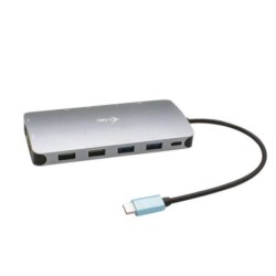 I-TEC C31NANODOCKPROPD METAL USB-C NANO 3X DISPLAY DOCKING STATION CON POWER DELIVERY 100W