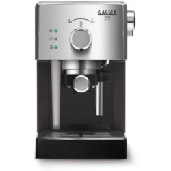 GAGGIA VIVA DELUXE MACCHINA CAFFE` ESPRESSO MANUALE CIALDE 44MM/MACINATO ARGENTO NERO